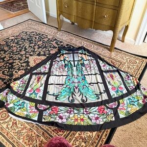 Black milk stained glass maxi skirt